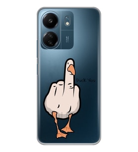 Xiaomi Redmi 13C Uyumlu Duck You Tasarımlı Şeffaf Telefon Kılıfı