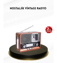 Nostaljik Radyo - Şık Dekoratif Tasarım Ve Güvenli 2 Yıl Garanti