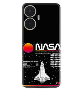 Realme C55 Kılıf Resimli Desenli Baskılı Silikon Nasa 2 1407