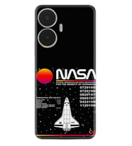Realme C55 Kılıf Resimli Desenli Baskılı Silikon Nasa 2 1407