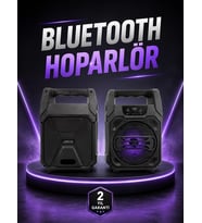 Northcity 6.5 İnç Kablosuz Bluetooth Hoparlör - Yüksek Ses, Taşınabilir ve FM Radyolu Ses Cihazı