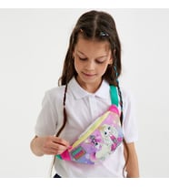 Coral High Kız Çocuk Günlük Bel Çantası - Pembe Unicorn ve Prenses (Çok Renkli)