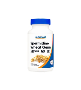 Spermidine Wheat Germ 1,500 mg 120 Capsules - Non gmo - usa menşei