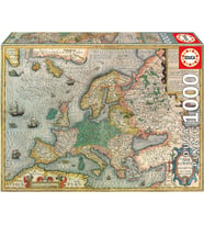 Educa 1000 Parçalı Avrupa Haritası Karton Puzzle/Yapboz - Map Of Europe - 19624