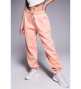 Nike Phoenix Fleece HR Oversize Womens Pant.Yüksek Bel Bol Kesim Kadın Eşofman Altı Turuncu