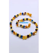 SERTİFİKALI ORİJİNAL KEHRİBAR BEBEK KOLYESİ 32-33 cm 0-4 YAŞ