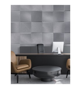 Dreamwall Metal Desenli Silinebilir sağlık Dostu Tekstil Duvar Kağıdı (Gri)