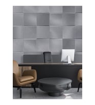 Dreamwall Metal Desenli Silinebilir sağlık Dostu Tekstil Duvar Kağıdı (Gri)