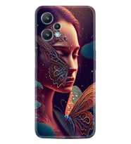 Realme 9 Pro Kılıf Boutique Baskılı Resimli Kelebek Kadın Pcode -075