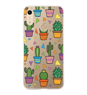 PrintiFy Huawei Honor 8A 2020 ile Uyumlu 1mm Slim Fit Water Color 4 Baskılı Şeffaf  Kılıf