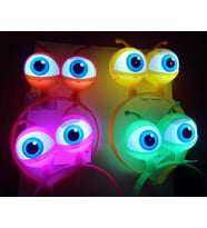 Rengarenk 3 Farklı Fonksiyonda Yanan Led Işıklı Uzaylı Göz Taç 1 Adet 18x12 cm