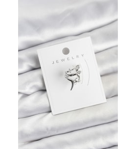 Gümüş Renk Pirinç Diken Model Kıkırdak Earcuff Küpe - TJ-BKP11622 TG-V 12711