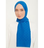 Trend P.monogram Şal 2 21162 Saks Mavisi
