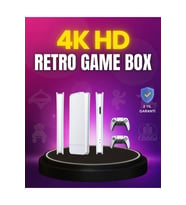 HDMI Çıkışlı Kablosuz 2 Kollu 4K Retro Oyun Kutusu