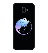 Samsung J6 Plus J7 Prime J7 Pro M20 Kılıf Desenli Silikon Love Cats 1604