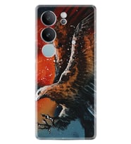 Vivo V29 Kılıf Silikon Desen Özel Seri Kartal Uçarken 1718