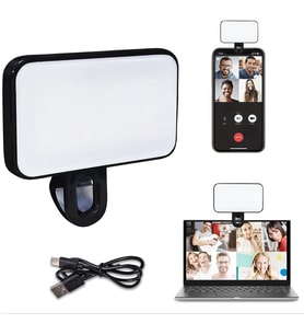 Telefon ve Bilgisayar Uyumlu Şarjlı Selfie Işığı (3 Farklı Renk Modu)