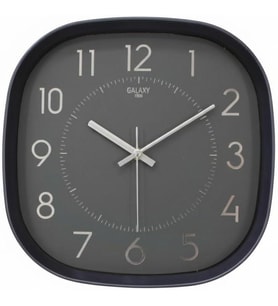 Galaxy Premium Serisi ABS Kasa Duvar Saati Oval 30 CM Siyah Renkli Klasik Kadran