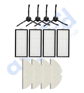 ROBOROCK Q5, Q5+, Q5 PRO,Q5 PRO+ UYUMLU 4 Yan Fırça 4 Filtre 4 Mop PKT-iasgf0000489