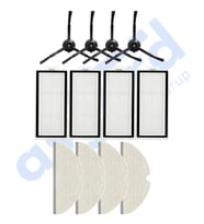 ROBOROCK Q5, Q5+, Q5 PRO,Q5 PRO+ UYUMLU 4 Yan Fırça 4 Filtre 4 Mop PKT-iasgf0000489