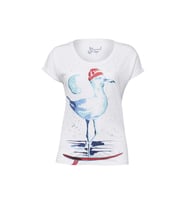 Anemoss Martı Beyaz Kadın T-Shirt