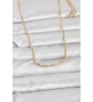 CM 14K Gold Renk Burgu Zincirli 60 cm Kadın Kolye
