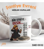 Demirci Ustasına Özel Komik Kupa – Bir Etriye Eksik Küçük İş Büyük Bela Baskılı Seramik Kupa
