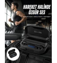 Rgb Işıklı Çift Mikrofonlu Siyah Profesyonel Kulaklığı Kablosuz Kulakiçi Yeni Nesil