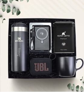 Kişiye Özel Stanley Termos JBL Hoparlör Powerbank Filtre Kahve Kupa Kurumsal Hediye Seti