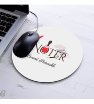 İsimli Noterlere Özel Yuvarlak Mousepad