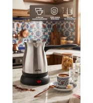 SCM-9038 Türk Kahve Makinesi 500 ml – Paslanmaz Çelik Cezve – Otomatik Kapanma