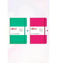 2'li Rec Note Defter Seti 13x21 Yeşil Desenli &Pembe