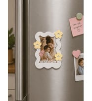 Anneler Gününe Özel - Çerçeve Magnet "Best Mom" Yazılı Buzdolabı Magneti & Hediyelik