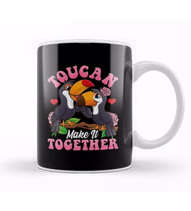 Toucan Do It Funny You Can Do It Pun Thumbs Up Kupa Bardak Porselen