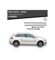 SKODA SCALA YAN KAPI KORUMA ÇITASI PLASTİK + KROM