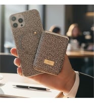 Coverzone iPhone 11 ile uyumlu K?l?f Parlak Elmas Desen Ta?l? MagSafe ile uyumlu Magnetik Kartl?k Elegance Kapak ?phone 11 i�in kilif Kablosuz ?arj Diamond Wallet Case 11 Desert Titanyum