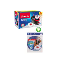 Turbo Pedallı Temizlik Seti ve Vileda Turbo Yedek Mop Paspas Ucu