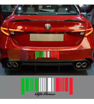 Alfa Romeo Cam Tampon Giulietta 159 156 Oto Sticker Yapıştırma Etiket Çıkartma ( 25 x 9 Cm Ölçü )