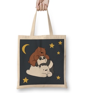 We Bare Bears 011 Bez Çanta Uzun Saplı