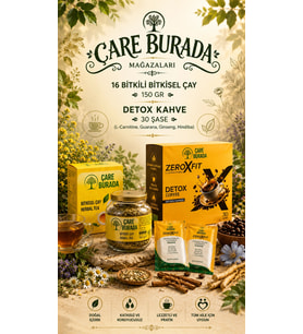 Detoks Seti - 16 Bitkili Bitkisel Çay 150 gr & Detoks Kahve 30 Şase