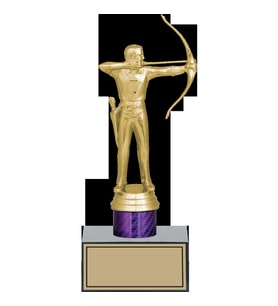 ODAK KUPA - Figürlü Kupalar - Okçu Figürlü Kupalar FG-002 C - 21 cm