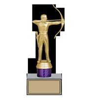 ODAK KUPA - Figürlü Kupalar - Okçu Figürlü Kupalar FG-002 C - 21 cm
