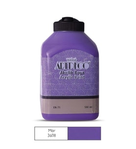 Artdeco Akrilik Boya 500ml Mor 3608