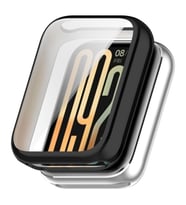 Microsonic Xiaomi Smart Band 8 Pro Kılıf 360 Full Round Soft Silicone Siyah (Siyah)