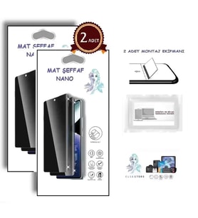 Samsung Z FOLD 8 Ultra NANO Ekran Koruyucu 2 Adet Ultra İNCE Esnek MAT HAYALET