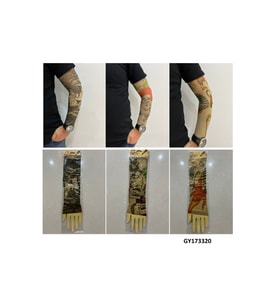 Giyilebilir Dövme 3 Çift 6 Adet Kol Çorap Dövmesi Sleeve tattoo Set4