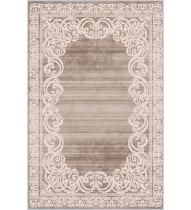 Eliana Home Baskılı, Yıkanabilir Kaymaz Taban Salon Halısı LNA0335 100x150 cm (Kahverengi)