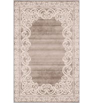 Eliana Home Baskılı, Yıkanabilir Kaymaz Taban Salon Halısı LNA0335 100x150 cm (Kahverengi)