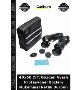 #Dürbün Zoom Optik 40x60 Çift Gözden Ayarlı Profesyonel Gözlem Mükemmel Netlik Dürbün