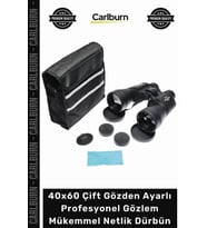 #Dürbün Zoom Optik 40x60 Çift Gözden Ayarlı Profesyonel Gözlem Mükemmel Netlik Dürbün